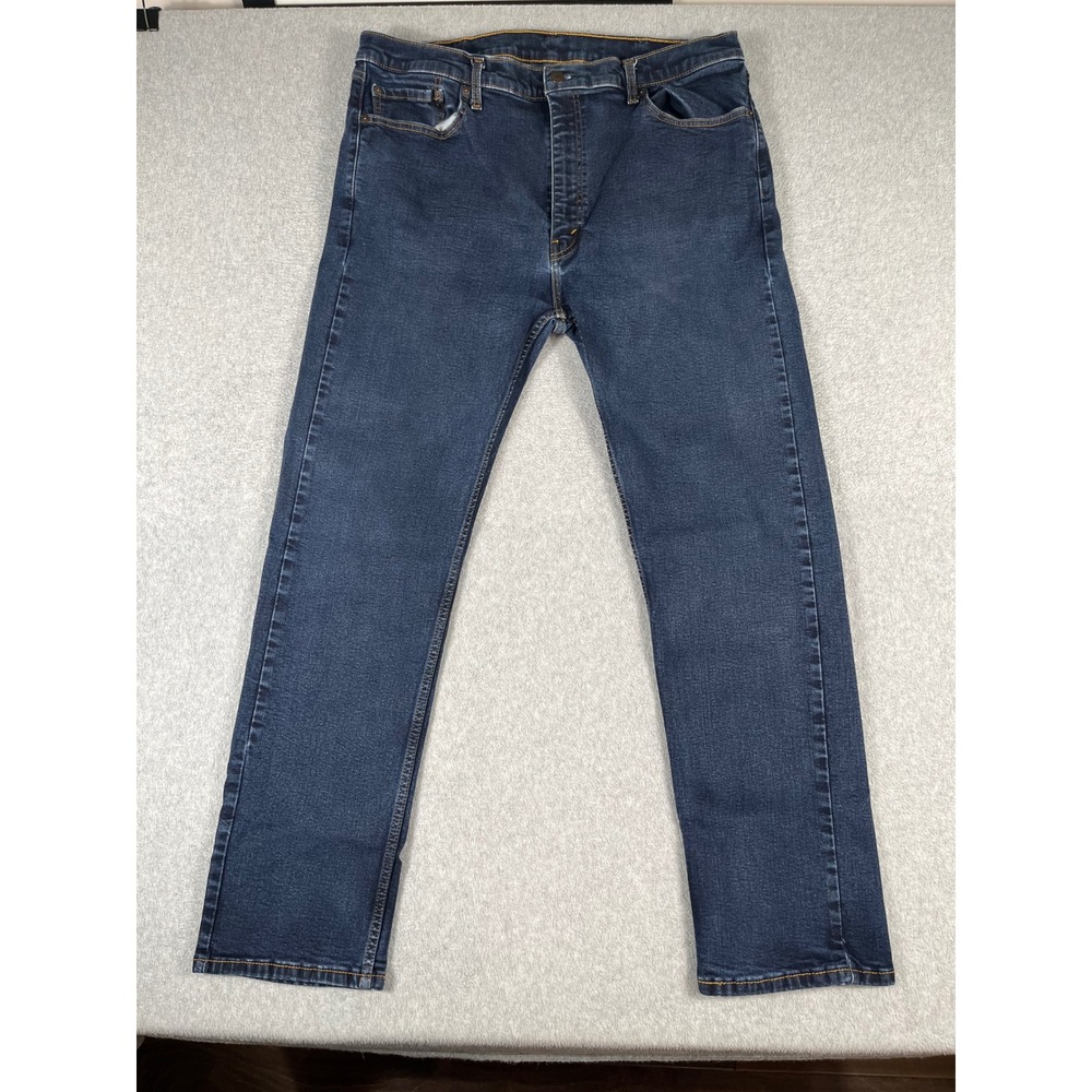 Levis 506 Straight Leg Jeans Mens 42x32 (38x29.5) Dark Wash Denim A7700-0004